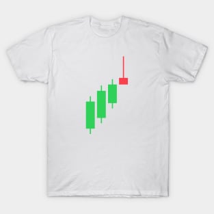 Candlestick Shooting Star Pattern T-Shirt